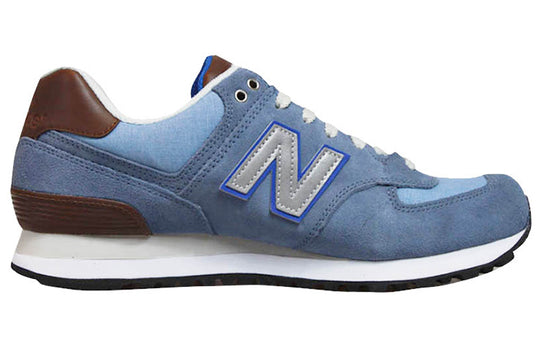 New Balance 574 Series Shock Absorption Non-Slip Wear-resistant Low Tops Retro Blue ML574BCD