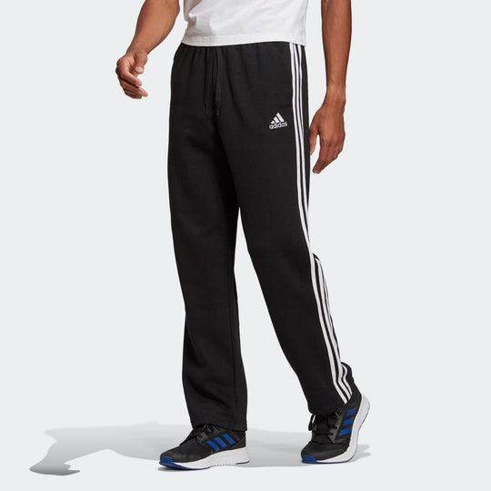 Men's adidas Classic Straight Casual Sports Knit Long Pants/Trousers Black GK9267