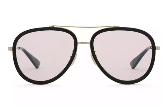 Gucci Pink Lens Black Frame Classic Aviator Blue Sunglasses GG0062S-019-57