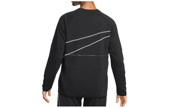 Nike Dri-FIT Long-Sleeve Fleece Fitness Top 'Black' DQ6622-010