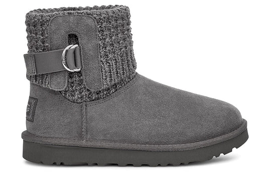 (WMNS) UGG Classic Solene Mini Cozy Stay Warm Outdoor Casual Gray 1113463-CHRC