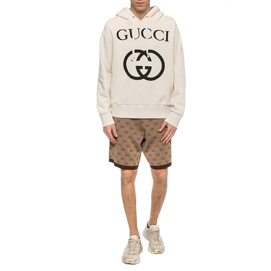Gucci Men s Gg Alphabet Printed Retro Shorts Camel 572638-XKAKV-2094
