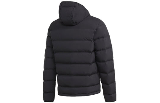 adidas Casual Sports hooded down Jacket Black FT2521
