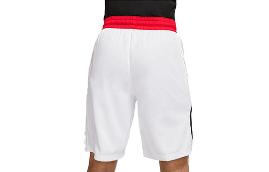 Men's Nike Logo Printing Elastic Waistband Casual Shorts White DQ1169-100