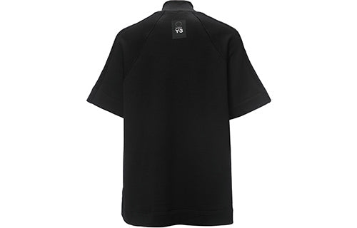 Men's Y-3 Short Sleeve Stand Collar Black Y31D4H00210