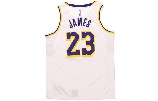 Nike NBA Los Angeles Lakers LeBron James No. 23 Jersey White AA7101-11 -  KICKS CREW