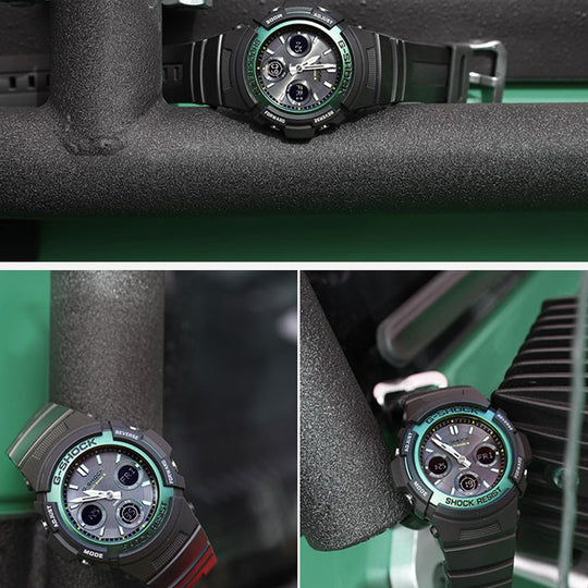 CASIO G-Shock Analog-Digital 'Black Green' AWG-M100SF-1A3PR