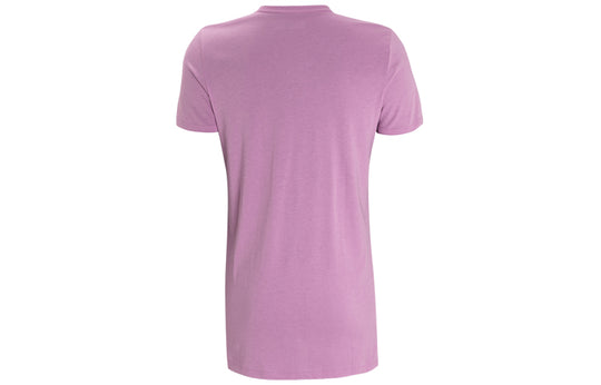 (WMNS) Under Armour Chest Logo Sports Short Sleeve Purple 1357414-537