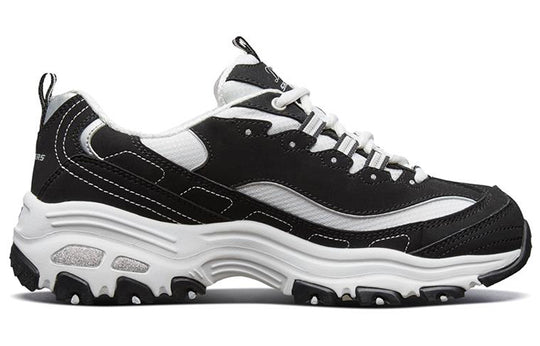(WMNS) Skechers D'lites Sports Shoes GS BlackWhite 'Black White' 11930-BKW