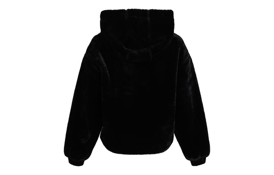 (WMNS) adidas Style Fur Windproof Hooded Jacket Black GM1468