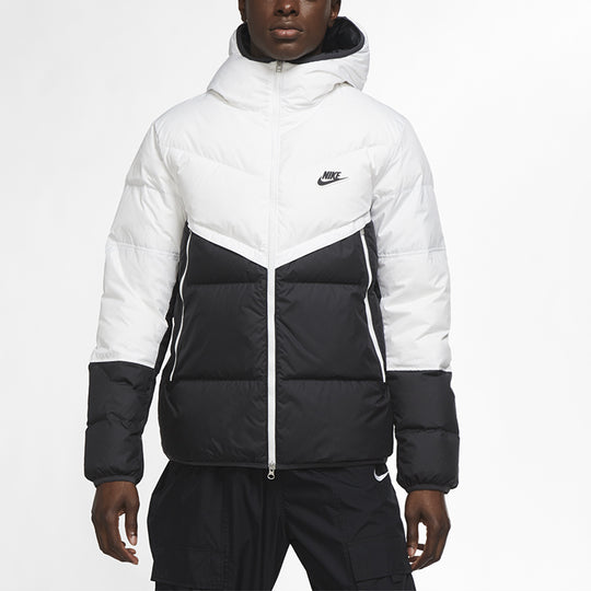 Nike Sportswear Down-Fill Windrunner hooded Stay Warm Splicing Casual ...