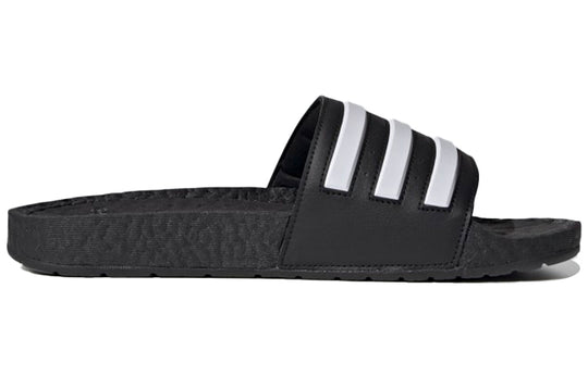 adidas Adilette Boost Slides 'Black White Stripes' FY8154