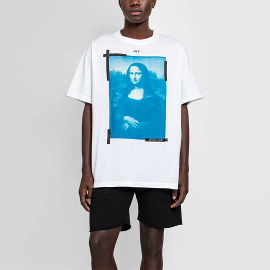 OFF-WHITE SS21 Printing Round Neck Short Sleeve White OMAA038R21JER0010110