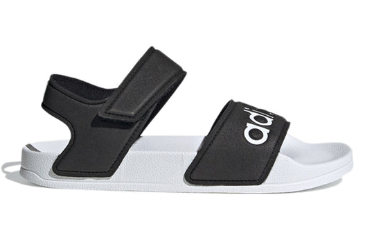 (GS) adidas Adilette Sandal K Black White Sandals 'Black White' FV6410