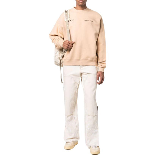 Off-White x Mercedes-Benz Weave Knit Pullover 'Autumn Beige' OMBA055G21FLE0016010