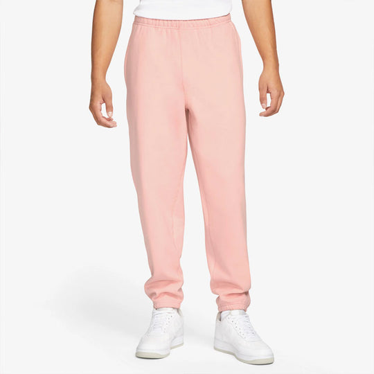 Men's Nike Solid Color Straight Bundle Feet Sports Pants/Trousers/Joggers Lotus pink CW5460-697