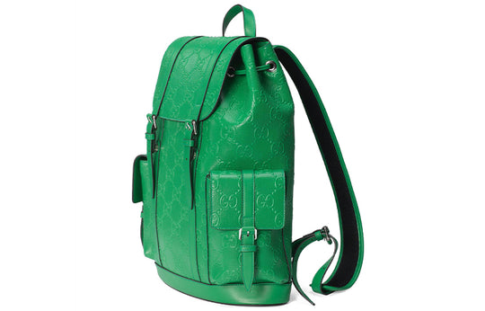 GUCCI GG Printing Embossing Backpack Green 625770-1W3BN-3776 Backpack  -  KICKS CREW
