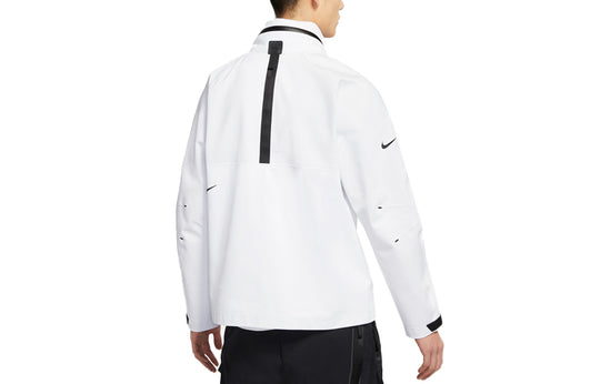 Nike Sportswear Tech Pack Contrast Sports Hooded Jacket For Men White ...