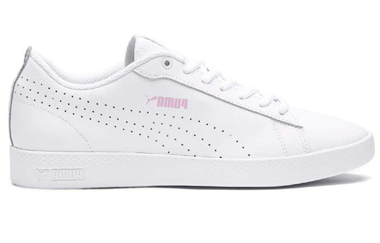 (WMNS) PUMA Smash Perf Casual Board Shoes White/Pink 365216-04