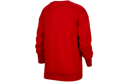 (GS) Nike CNY New Year's Edition Fleece Stay Warm Round Neck Pullover Boy Red DR1855-687