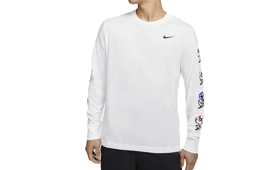 Nike Dri-FIT Tokyo Graffiti printed Long-sleeve Men White CN8102-100