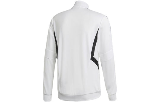 adidas Stripe Stand Collar Sports Jacket White DY0103 - KICKS CREW