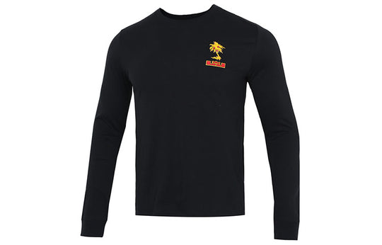Men's Nike Lebron Sfg Basketball Sports Printing Round Neck Long Sleeves Black T-Shirt DN2906-010