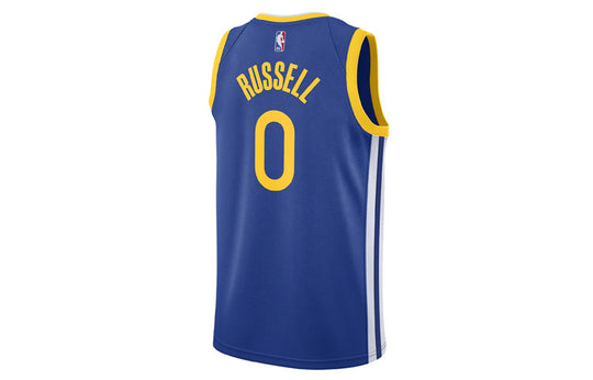 Nike NBA City limited Sports Basketball Vest SW Fan Edition 19-20 Season Golden State Warriors Russell 0 Blue AV4947-404
