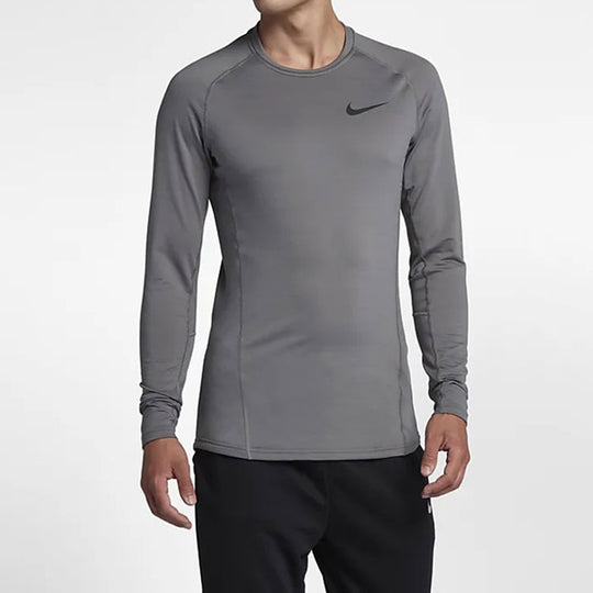 Nike Therma Sports Slim Fit Version Training Long Sleeves Gray 929722-036