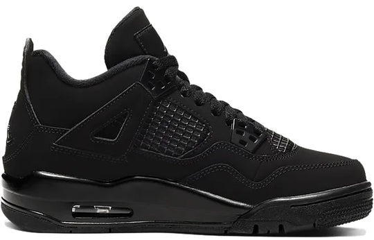 (GS) Air Jordan 4 Retro 'Black Cat' 2020 408452-010 Big Kids Basketball Shoes  -  KICKS CREW