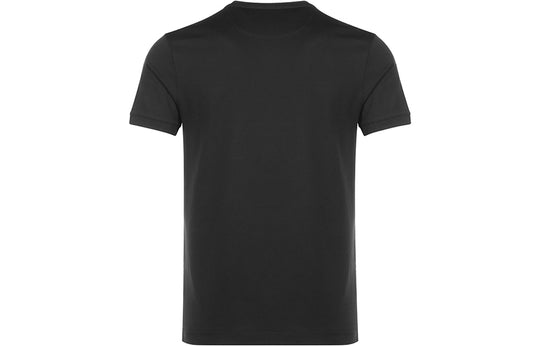 Men's FENDI Cotton Round Neck Short Sleeve Black T-Shirt FY0894A2F9F0QA1