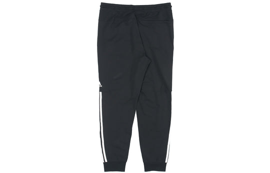 adidas Plaid Pants Knitted Sports Pants Men Black FT2843