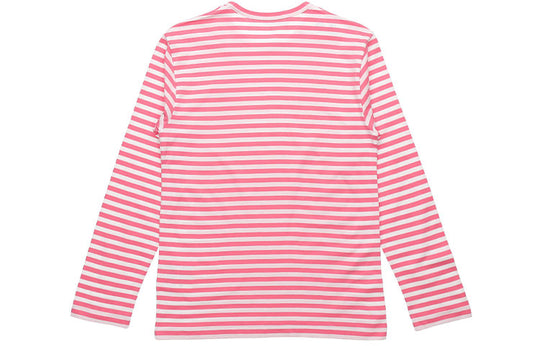 COMME des GARCONS PLAY Kawakubo Rei Stripe Love Long Sleeves Pink AZ-T278-051-3