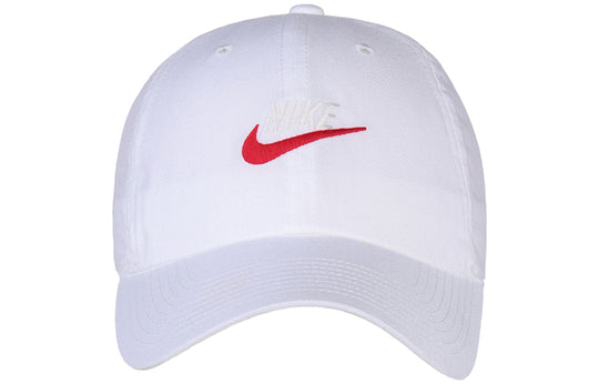 Nike Sportswear Heritage86 Futura Washed Cap 'White Red' 913011-121