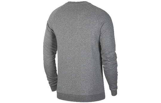 Air Jordan Athleisure Casual Sports Knit Round Neck Basketball Pullover Gray CQ7593-091