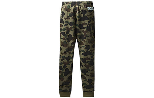 Men's Bape x adidas originals adicolor Track Pants Crossover Stripe  Camouflage Bundle Feet Sports Pants/Trousers/Joggers Green Camouflage DP0187