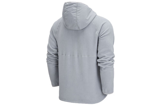 Nike Sportswear Full-length zipper Cardigan hooded Fleece Lined Jacket light grey DM1220-077