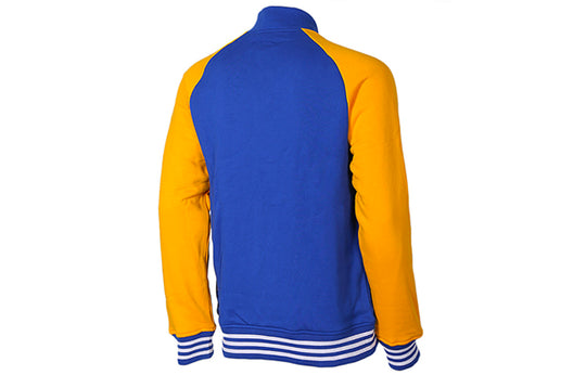 adidas Golden State Warriors Casual Sports Basketball Jacket Blue S98350