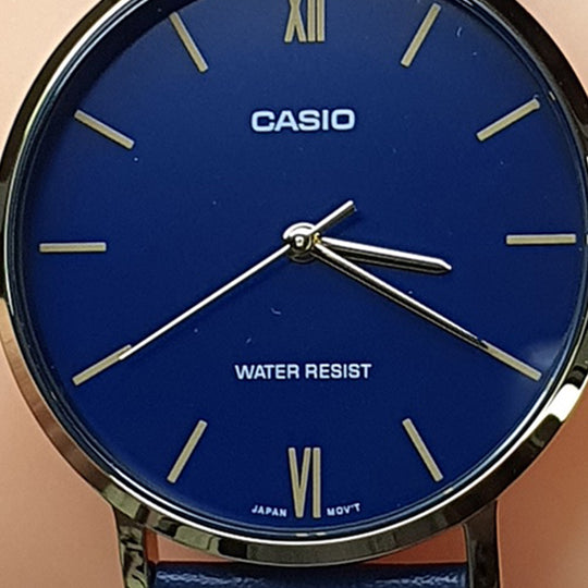 Casio Dress Classic Minimalistic Analog Steel Strap Watch 'Blue Black' MTP-VT01B-2B