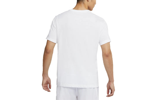 Nike Rafa Tennis Sports Quick Dry Knit Short Sleeve White DD2249-100 ...