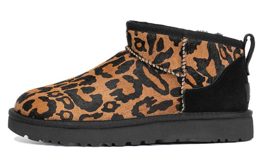 (WMNS) UGG Classic Ultra Mini Panther 'Brown' 1125352-BLK