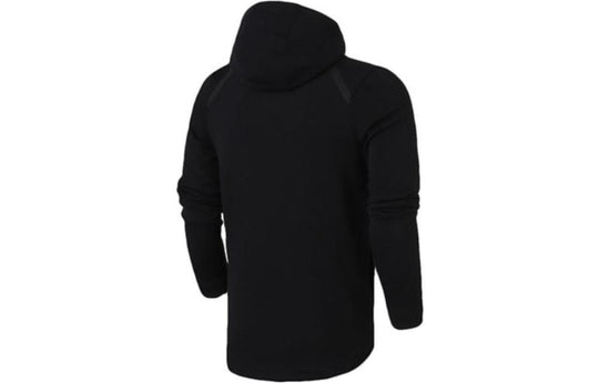Nike large swoosh zipped hooded jacket 'Black' 925613-010-KICKS CREW