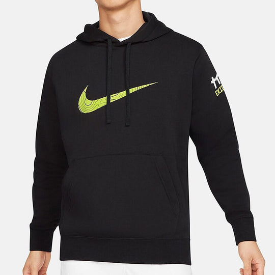 Men's Nike Logo Printing Sports Fleece Lined Black DC4046-010