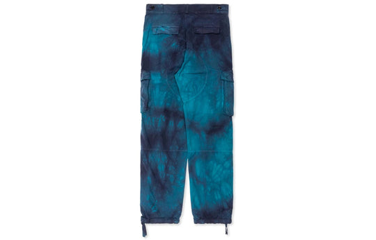Men's OFF-WHITE Tie Dye Cargo Pocket Casual Long Pants/Trousers Blue OMCF012R20A660013900 Casual Pants - KICKSCREW