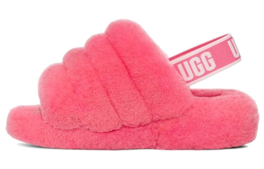 (WMNS) UGG Fluff Yeah Slide Minimalistic Thick Sole Slipper Rose Pink ...