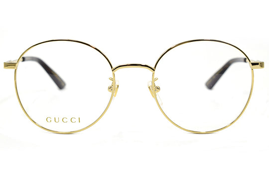 Gucci Metallic Circular Series Business Version Optical Glasses Frame Gold Color GG0862OA-002