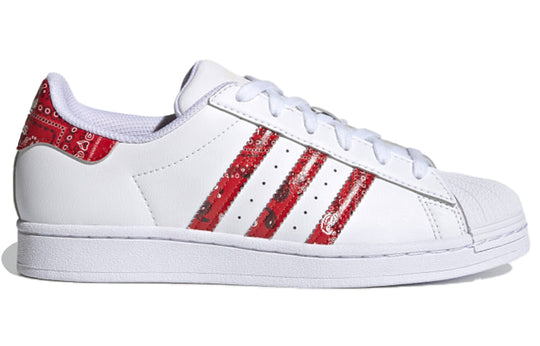 (WMNS) adidas originals Superstar 'White Dark Red' GZ9156