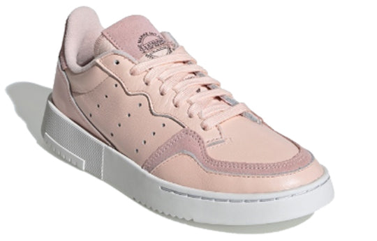 (GS) adidas originals Supercourt J Brown/Pink EF9208