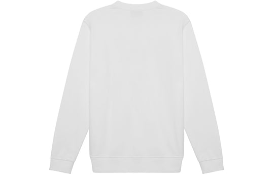 Men's Burberry Round Neck Long Sleeves White 80219711