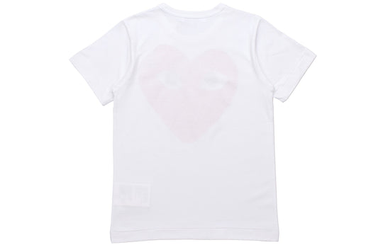 (WMNS) COMME des GARCONS PLAY Heart Emblem T-Shirt 'White' AZ-T025-051-1